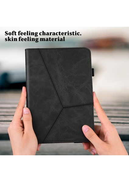 Premium Pu Deri Tri-Fold Flip Tasarım Hafif Akıllı Standı Kapak Oto Uyandırma / Uyku İçin Huawei Matepad Pro 12.6 (2021) - Gri (Yurt Dışından)