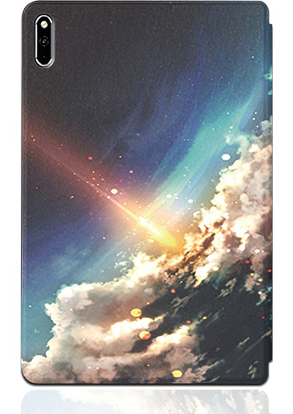Premium Pu Deri Tri-Fold Flig Tasarım Hafif Akıllı Standı Kapak Oto Uyandırma / Huawei Matepad Pro İçin Uyku 12.6 (2021) - Yeşil (Yurt Dışından) fırsatları