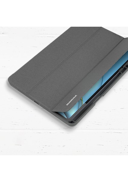 Lastik Doku Tasarım Pc + Tpu Kickstand Hybrid Tablet Kapak Kılıfı Huawei Matepad 11 (2021) - Mavi (Yurt Dışından)