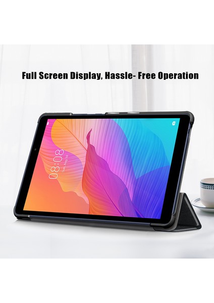 Başparmak Kickstand Eva Kılıf İçin Huawei Tablet 2 10.1 / Onur Pad T6 10.1-Inch / Onur Pad X6 / Matepad T10 / T10S - Kırmızı (Yurt Dışından)