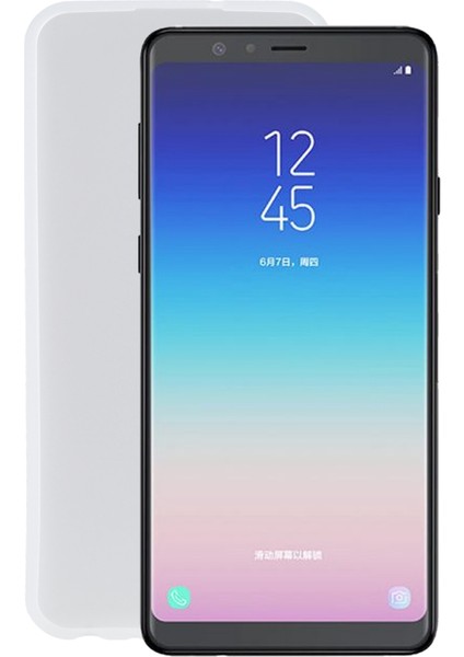 Samsung Galaxy A8 Star / A9 Star İçin Tpu Telefon Kılıfı Mat Beyaz (Yurt Dışından)