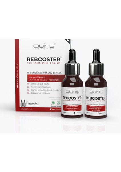 %10 Saf Vitamin C Serum 2X30ML–10 Günde Cilt Tonunu Eşitler–güneş, Yaşlılık Hassas Ciltler