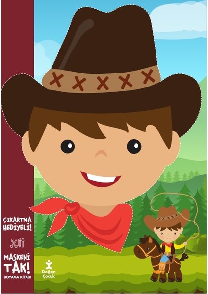 Maskeni Tak Kovboy Boyama Kitabı