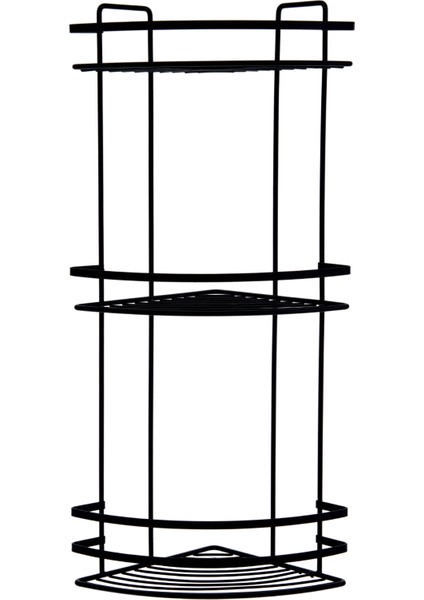 3 Katlı Lamalı Duş Rafı