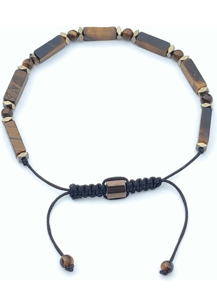 Jewellery Kaplan Gözü & Hematit Taşı Makrome Bileklik