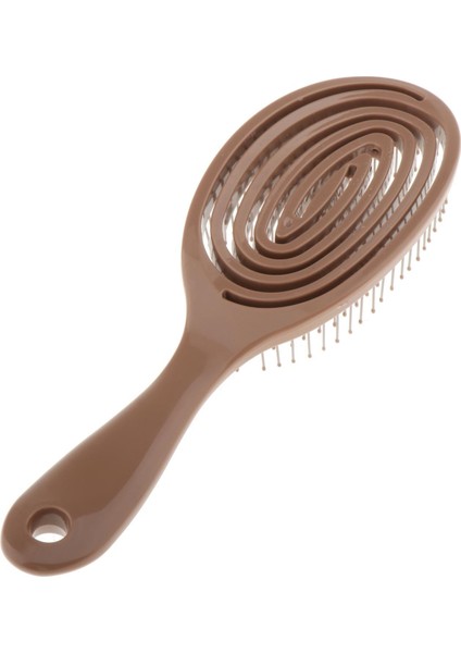 Detangler Tarak Saç Fırçası Styling Tarak Kafa Derisi Masaj Saç Bakımı Kahve (Yurt Dışından)