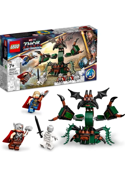 LEGO® Marvel Yeni Asgard#a Saldırı 76207 - 7 Yaş ve Üzeri için 2 Minifigürlü Oyuncak Yapım Seti (159 Parça)