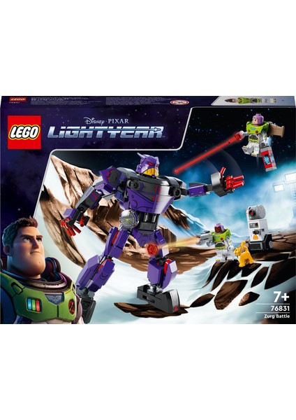 # Disney ve Pixar Lightyear Zurg Savaşı 76831 - 7 Yaş ve Üzeri Çocuklar Için Buzz Lightyear Oyuncak Yapım Seti 261 Parça