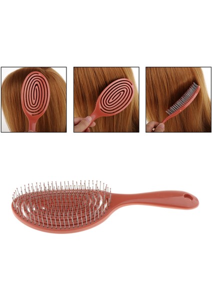 Detangler Tarak Saç Fırçası Styling Tarak Kafa Derisi Masaj Saç Bakımı Kahverengi (Yurt Dışından) indirimleri