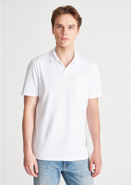 Erkek Beyaz Polo Tişört 0610297-620 modelleri