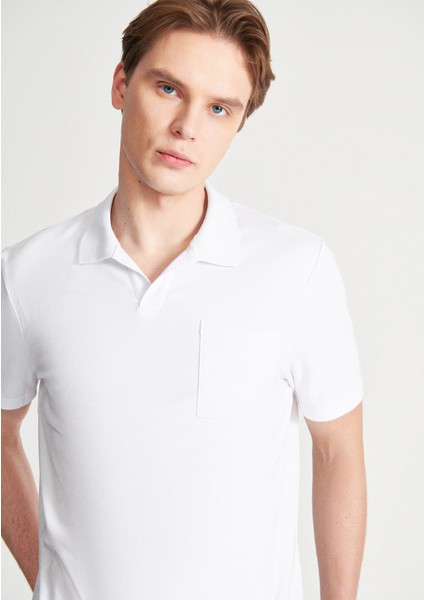 Erkek Beyaz Polo Tişört 0610297-620