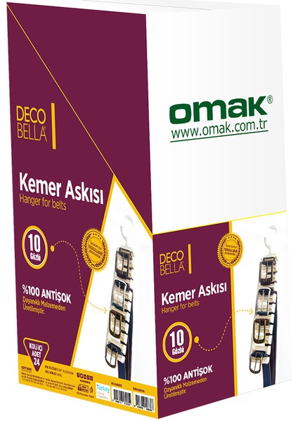 10 Gözlü Kemer Askısı 2'li