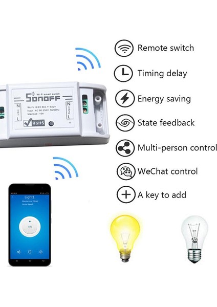 Akıllı Ev Otomasyon Modülü Kablosuz Wifi Anahtarı Evrensel Zamanlayıcı