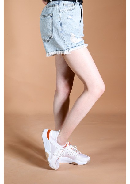 Isabella Kadın Sneaker Bağcıklı Ayakkabı - Beyaz
