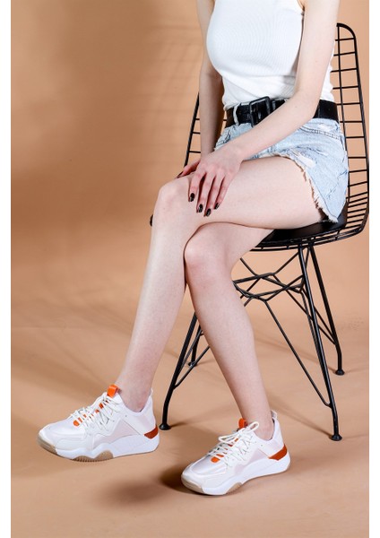 Isabella Kadın Sneaker Bağcıklı Ayakkabı - Beyaz