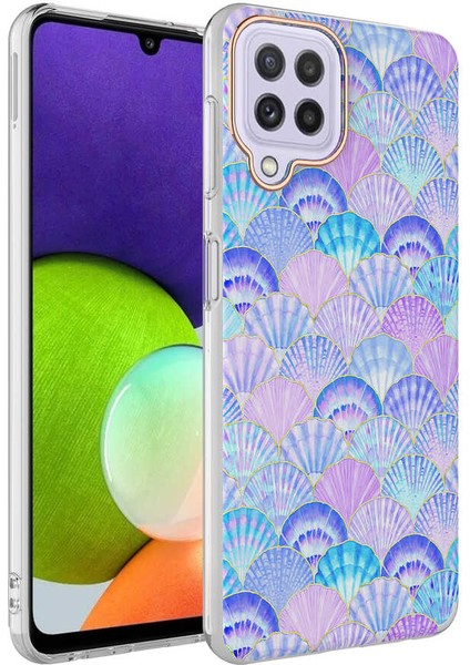 Samsung Galaxy M32 Kılıf Desenli Bella Kapak