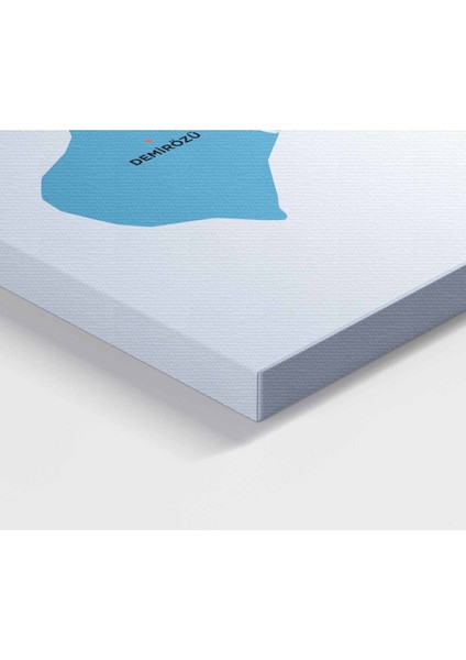 Bayburt Ili ve Ilçeler Haritası Dekoratif Kanvas Tablo 1290 modelleri