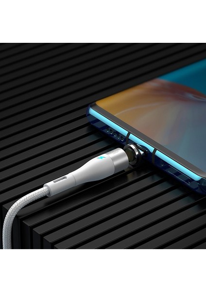 Zınc Safe Manyetık USB Kablo Şarj USB Type C Başlık 3.0A