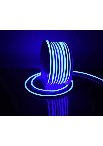 12V Neon Şerit LED Mavi Silikonlu Su Geçirmez 12 Volt Neon LED Işık