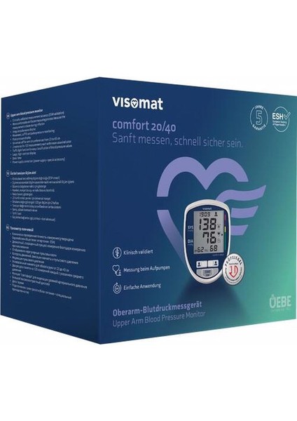 Visomat Comfort 20/40 Çift Hafızalı Üst Koldan Ölçme Aleti - Comfort 20/40