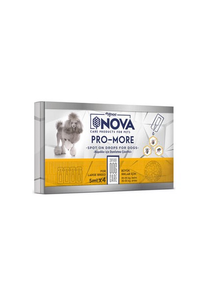 Büyük Irk Köpek Bakım Damlası (5ml*4 Adet) 35-55KG Arası