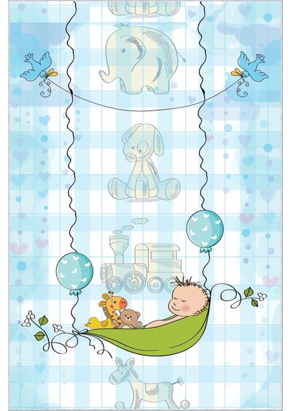 Yolluk Erkek Çocuk Halısı Mavi Kaymaz Kesme Yıkanabilir Ince Dijital Baskı Koridor Halısı fiyatları