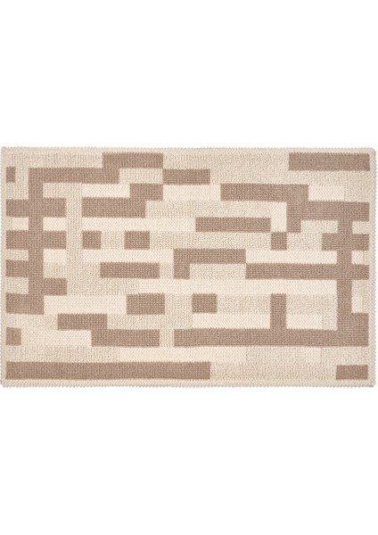 Maze Doğal Pamuklu Banyo Kilim Seti modelleri