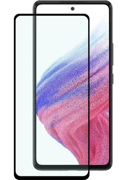 Samsung Galaxy A53 5g Tam Kaplayan Çerçeveli Tempered Ekran Koruyucu - Siyah