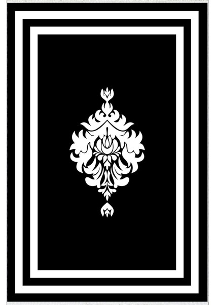 Yolluk Klasik Siyah Beyaz Kaymaz Kesme Yıkanabilir Ince Dijital Baskı Koridor Halısı fiyatları