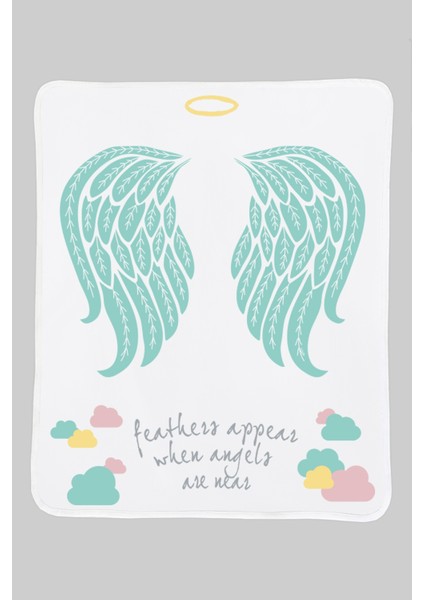 Mint Angel Pamuklu Bebek Anı Battaniyesi 75CM x 95CM