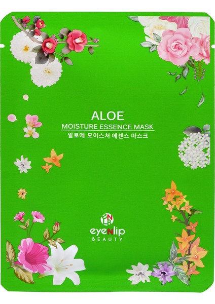 Eyenlip Beauty Aloe Vera Özlü Yatıştırıcı ve Nemlendirici Kağıt Maske 10'lu Paket