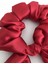 Saten Parlak Kuyruklu Scrunchie Simit Toka 2