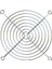 Fan Kapağı (Metal) 90X90MM (5 Li Paket) 1