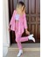 Mad Girls Pembe Oversize Gömlek MG1369 3