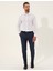 Erkek Beyaz Slim Fit Uzun Kollu Gömlek 50255245-VR013 4