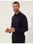 Erkek Lacivert Slim Fit Uzun Kollu Gömlek 50255245-VR033 1