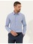 Erkek Mavi Slim Fit Armürlü Gömlek 50255245-VR036 1