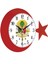 Ay Yıldız ve Osmanlı Tuğralı Duvar Saati 1
