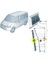 VW Transporter T5 2004-2010 Yan Sürgülü Cam Kilitleme Mandalı 7H0847781B 3