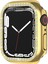 Galvanik Pc Tek Sıra Pırlanta Koruyucu Kılıf Apple Watch Uyumlu Series 7 45MM Altın (Yurt Dışından) 1