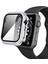 Pırlanta Pc + Temperli Cam Watch Uyumlu Kılıf Apple Watch Uyumlu Serisi 6 Se 5 4 40MM Gümüş (Yurt Dışından) 3