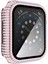 Pırlanta Pc + Temperli Cam Watch Uyumlu Kılıf Apple Watch Uyumlu Series 6 Se 5 4 40MM Pembe (Yurt Dışından) 3
