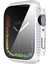 Pırlanta Pc + Temperli Cam Saat Kılıf Apple Watch Uyumlu Series 7 41MM Gümüş (Yurt Dışından) 4