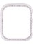 Metal Pırlanta Koruyucu Watch Uyumlu Kılıf Apple Watch Uyumlu Series 3 2 1 42MM Beyaz (Yurt Dışından) 1