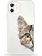 Apple iPhone 12 Mini Uyumlu Kapak Catface Tasarımlı Şeffaf Silikon Kılıf 1