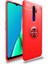Oppo A9 2020 Kılıf Yüzüklü Silikon Range - Kırmızı 1