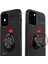 Apple iPhone 12 Mini Kılıf Yüzüklü Silikon Range - Siyah-Mavi 3