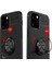 Apple iPhone 12 Pro Kılıf Yüzüklü Silikon Range - Siyah-Kırmızı 3