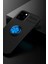 Apple iPhone 12 Kılıf Yüzüklü Silikon Range - Siyah-Mavi 2