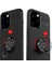Apple iPhone 12 Pro Max Kılıf Yüzüklü Silikon Range - Siyah-Kırmızı 3